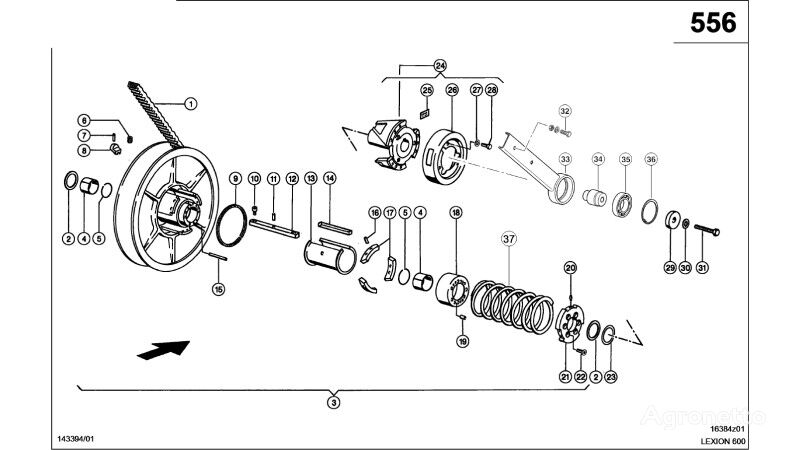 talerz dociskowy mont 0006675320 otras piezas de funcionamiento para Claas  Lexion 600  cosechadora de cereales