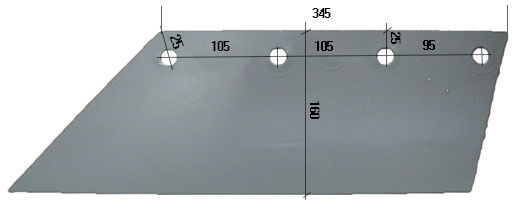 L HARDOX500 18105/L reja de arado para Rumptstad arado