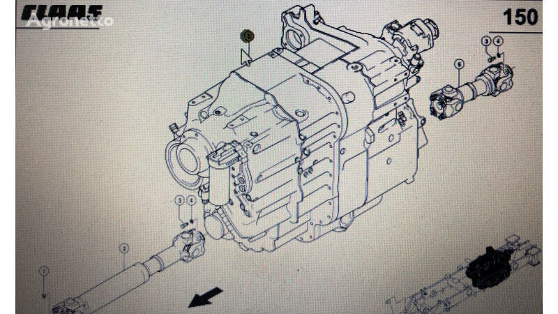 toma de fuerza para Claas Xerion 3300 tractor de ruedas